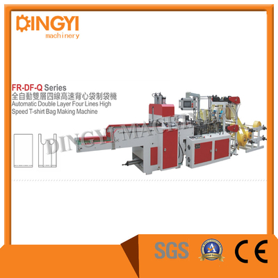 Fully Automaic Two Layer Four Lines Bottom Sealing Plastic Bag Making Machine